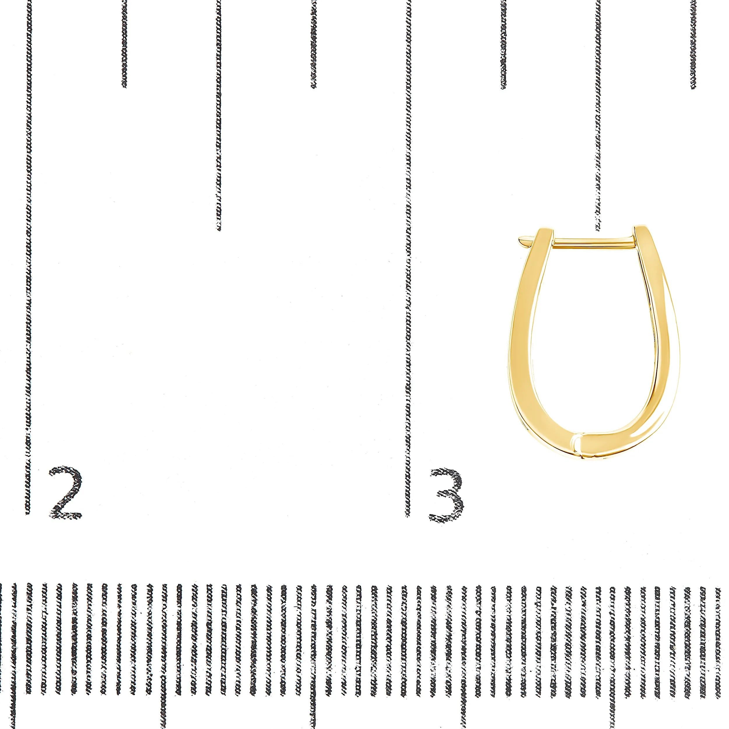 14K Gold 1/4 Cttw Channel-Set Brilliant Round-Cut Diamond Hoop Earrings