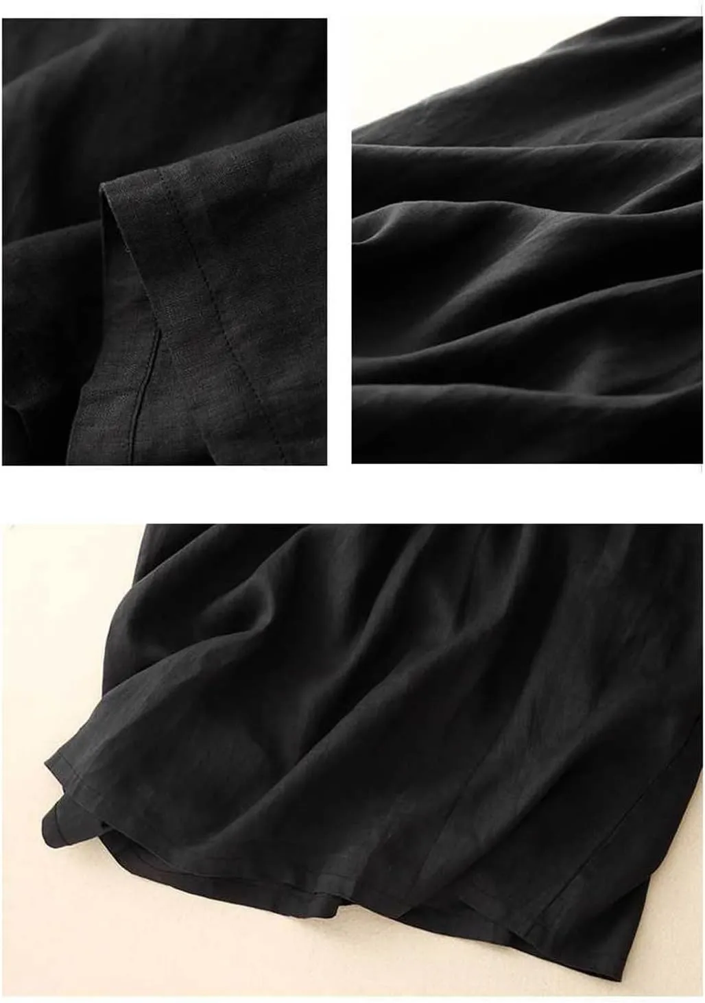3/4 Sleeve Dresses for Women 2025 Vacation Cotton Linen Maxi Button Sundress Plus Size A Line Dress Trendy Maxi Dress