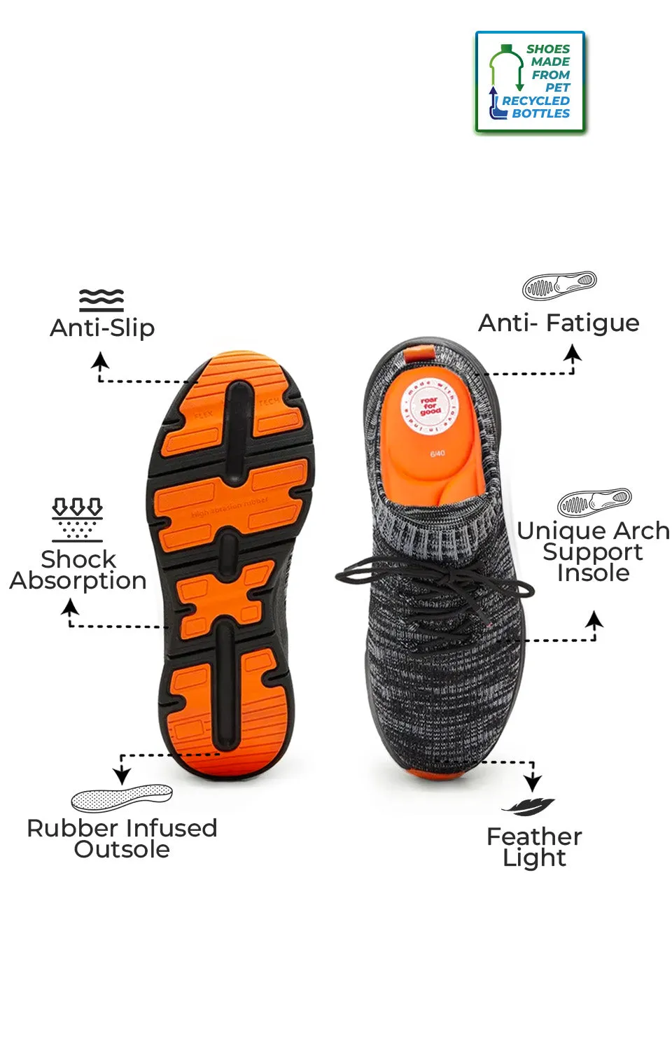 AeroFit Men's Lace up Ultra Light Shoes