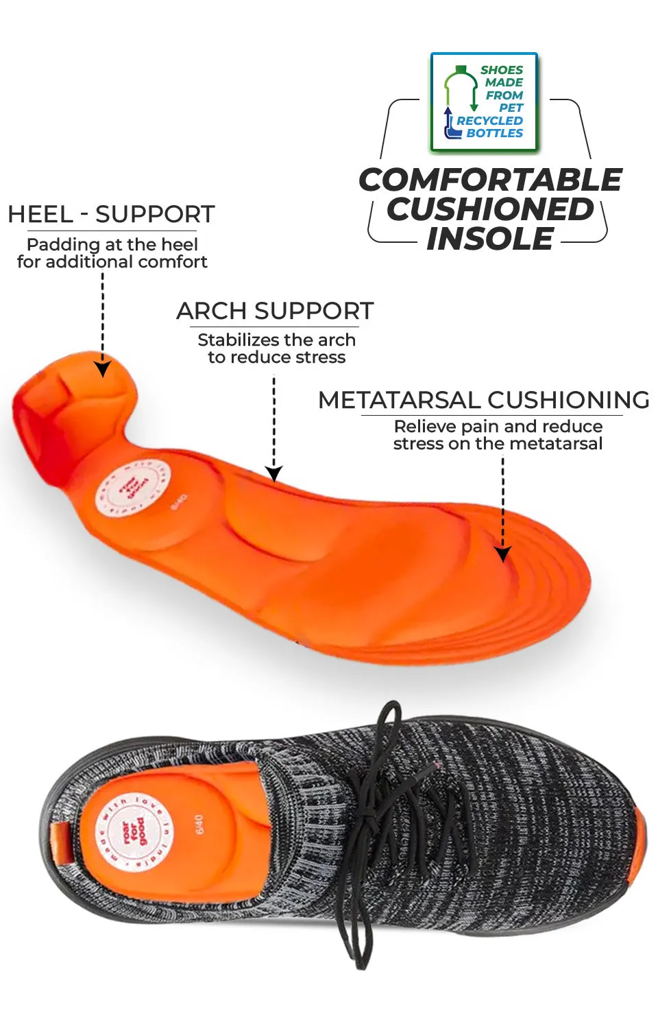 AeroFit Men's Lace up Ultra Light Shoes
