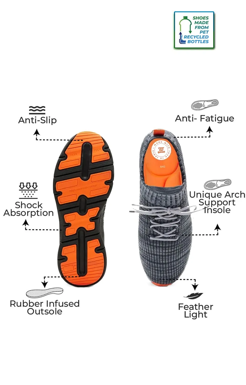 AeroFit Men's Lace up Ultra Light Shoes