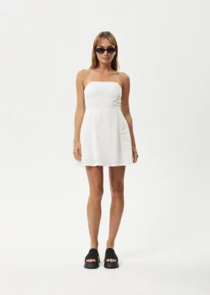 AFENDS Womens Lilo - Strapless Mini Dress - White