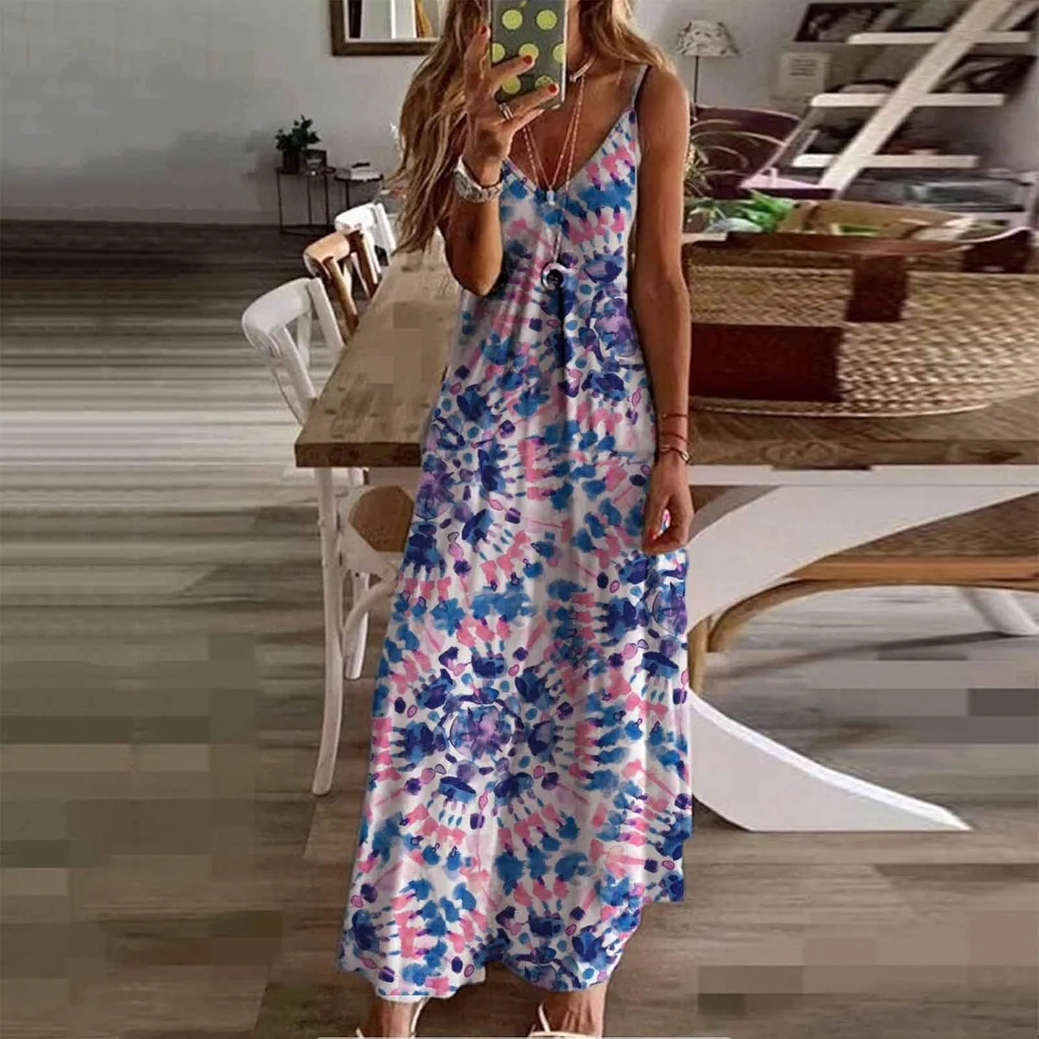 aihihe Maxi Dresses for Women 2024 1950s Dresses for Women Short Formal Dresses with Sleeves Sparkly See Through Dress