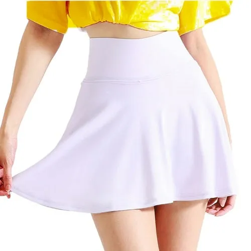 Aiithuug Side Pocket Zipper Tennis Skirt Athletic Pleated Mini Skirt