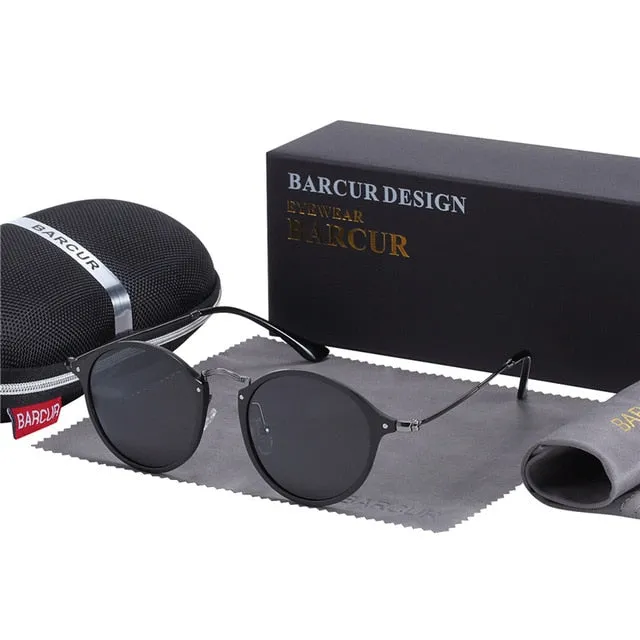 Aluminum Vintage Sunglasses for Men Round Sunglasses Men Retro Glasses Male Famle Sun glasses retro oculos masculino