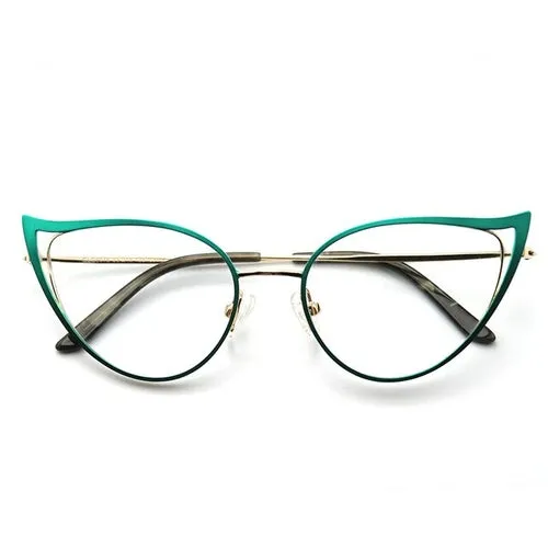 Anti Blue Light Glasses Frame Women Prescription Optical Cat Eye