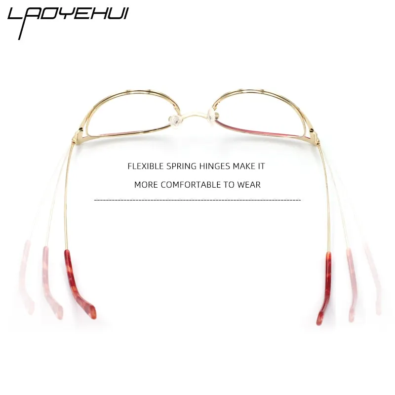 Anti Blue Light Glasses Frame Women Prescription Optical Cat Eye