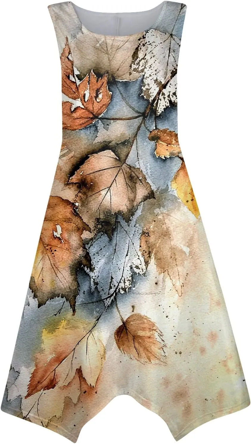 Azeralia Spring Dresses for Women 2024 Sleeveless Midi Dress Womens Sundress Women's Casual Dresses Casual Dresses for Women