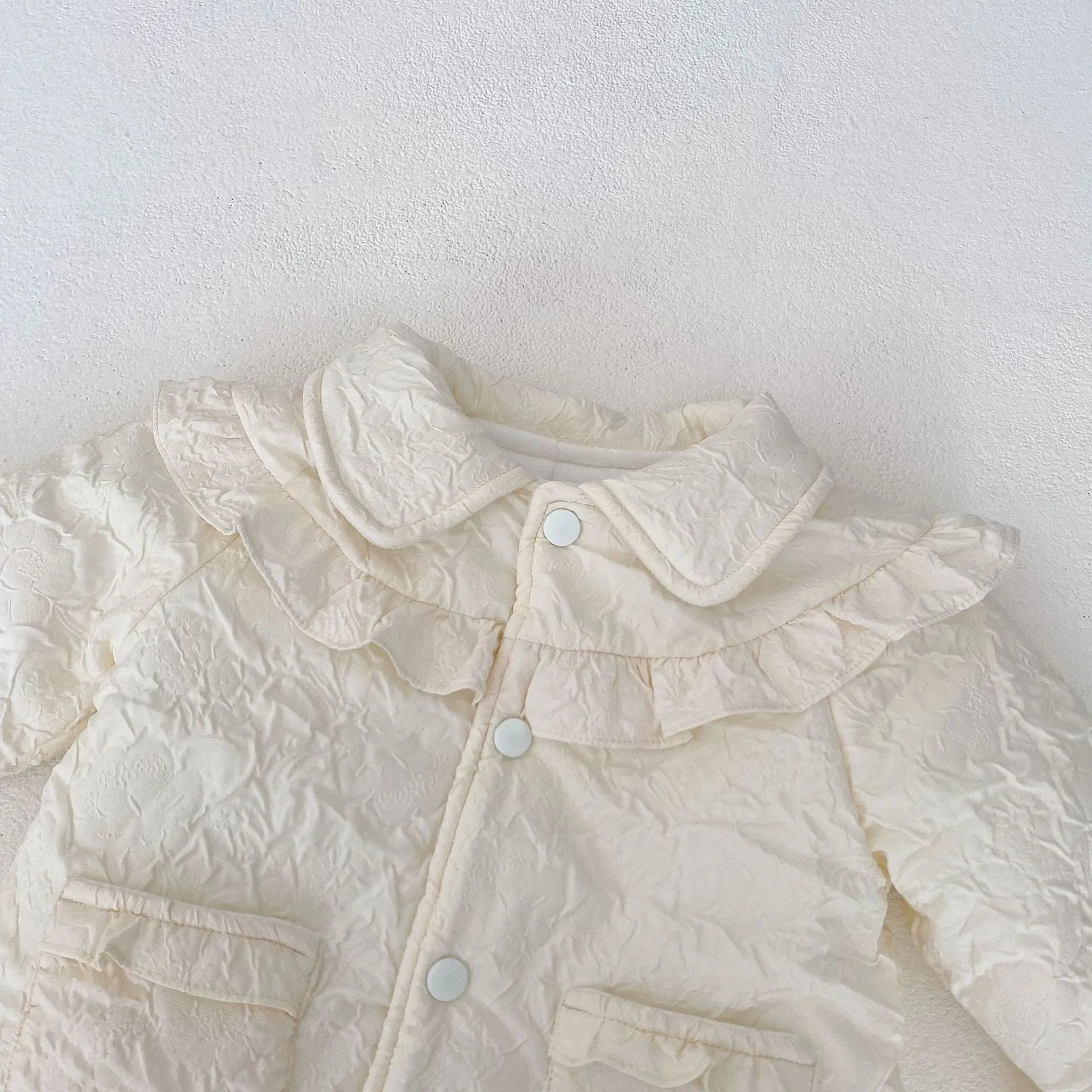 Baby Girl Jacket Ruffled Elegance