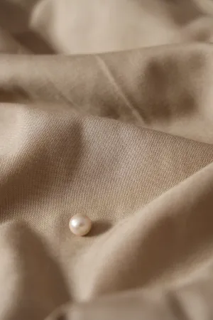 Beige Dyed Rayon Fabric