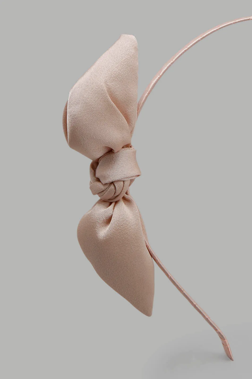 Beige Knot Headband For Girls