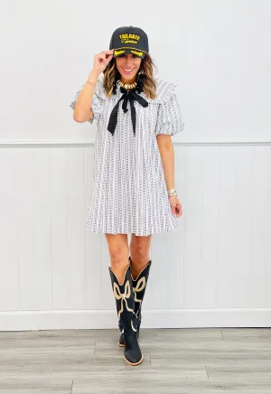 Black/White Just A Doll Mini Dress (Reg)