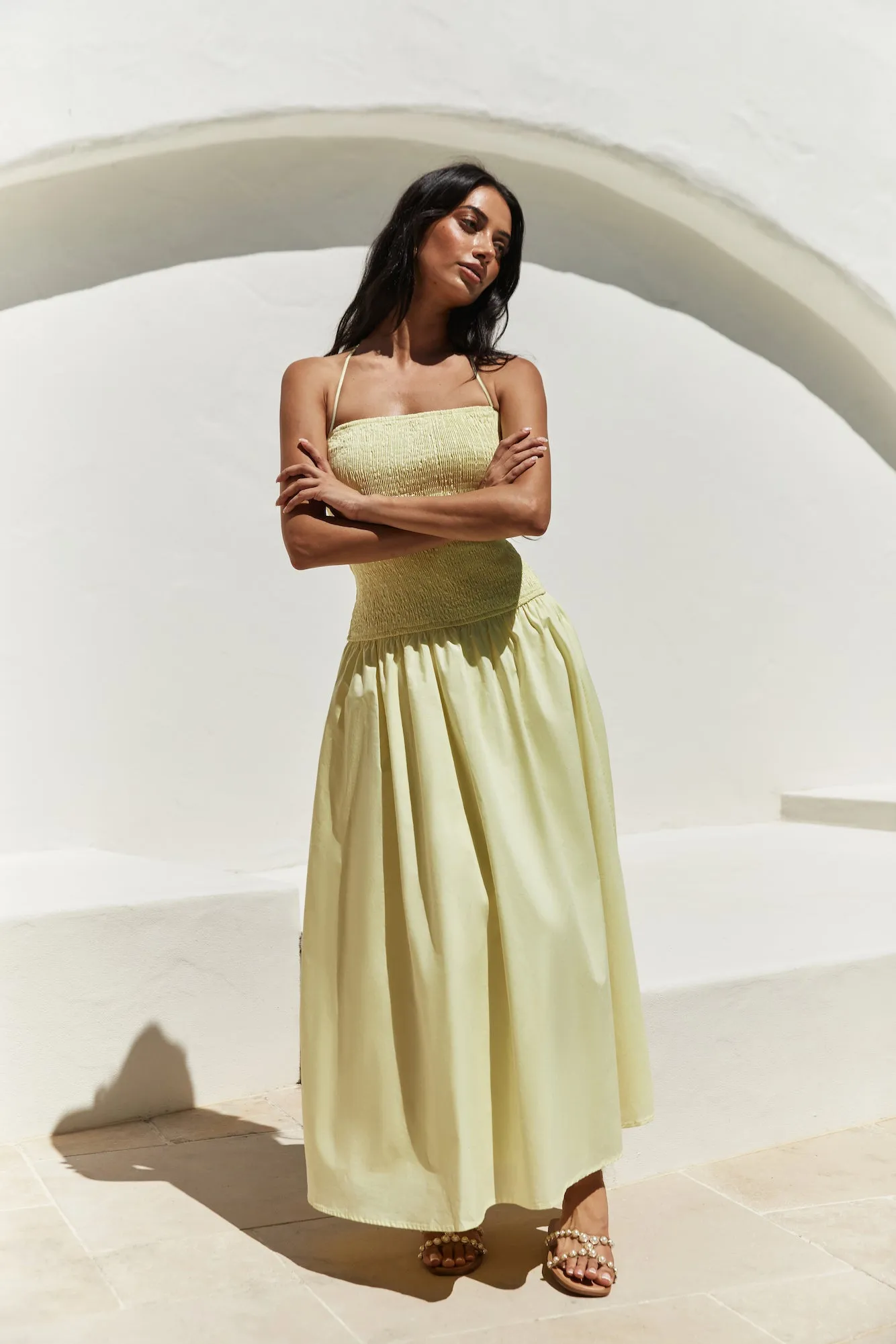 Blessed Destiny Maxi Dress Yellow