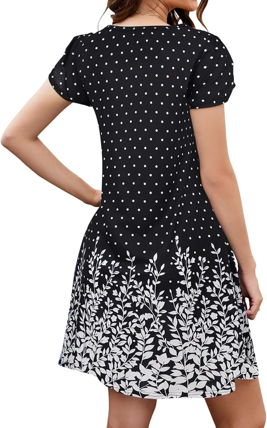 Bluetime Summer Dresses for Women 2025 Beach Boho Sundress Short Sleeve Pockets Loose Casual Tshirt Dress