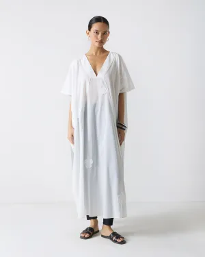 Bodrum Kaftan - White Embroidery