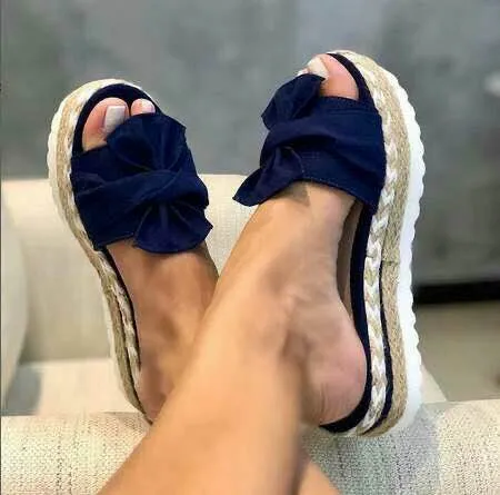Bow-Knot platform Slippers sandals