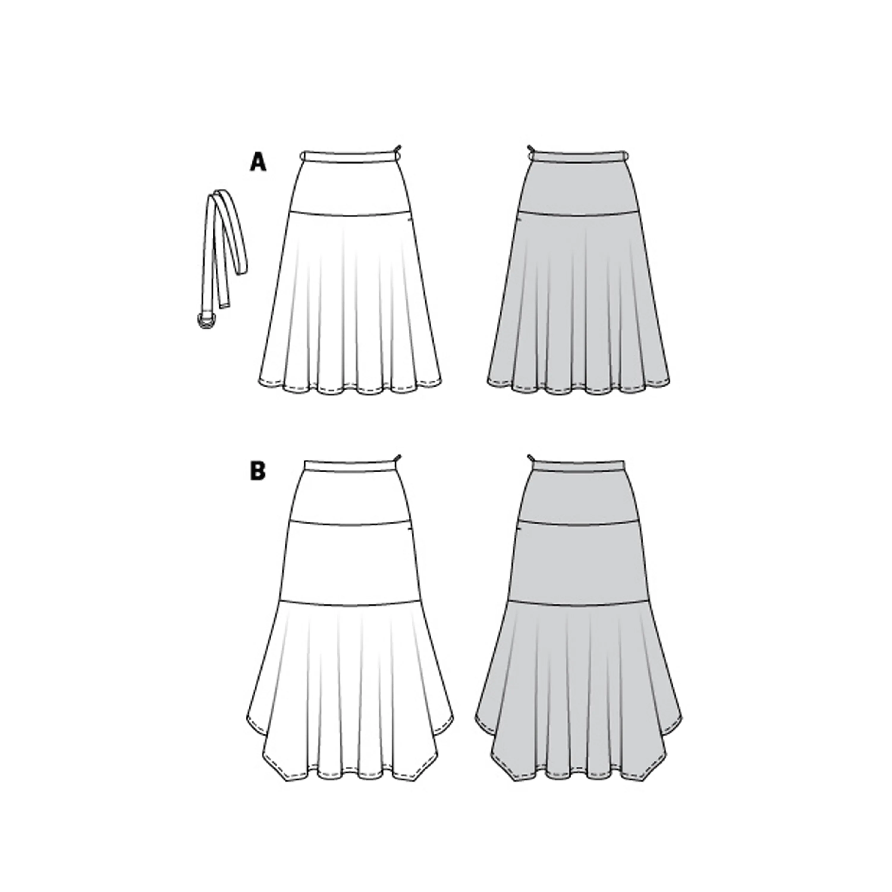 Burda Pattern 6142 Misses' Skirt