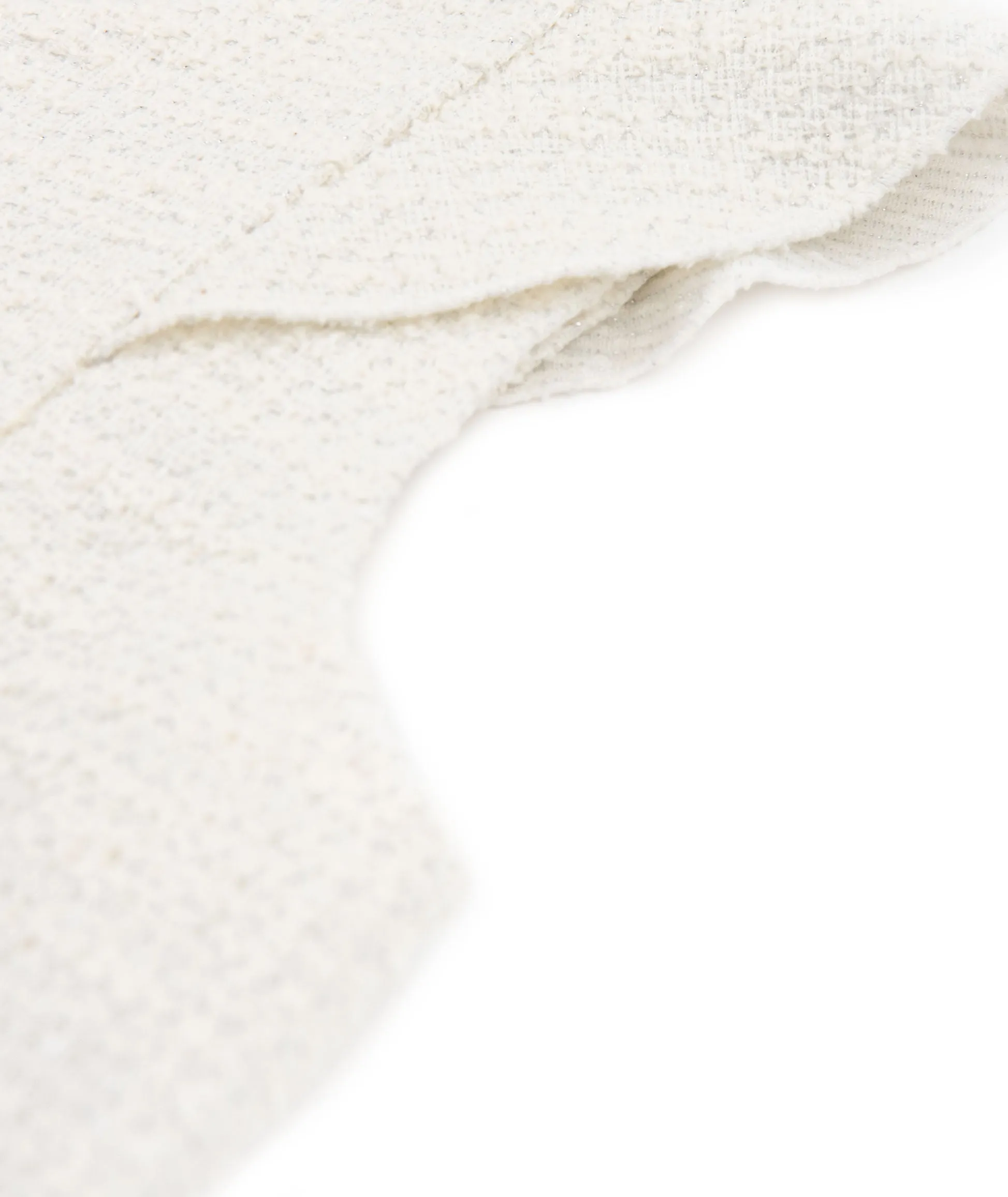By Debra Girls Leah Ivory Boucle Flutter Sleeve Top