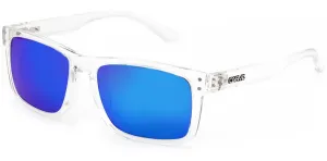 Carve Goblin Sunglasses | Clear Crystal with Blue Iridium Lens
