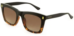 Carve Kirby Sunglasses | Black Tort to Brown with Brown Gradient Lens