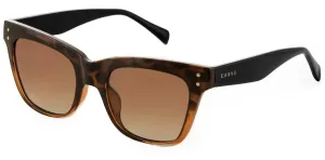 Carve Leopold Sunglasses | Gloss Tort to Tobacoo Gradient with Brown Gradient Lens