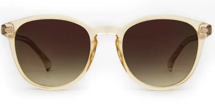 Carve Oslo Sunglasses | Gloss Crystal Caramel Frame with Gradient Brown Lens