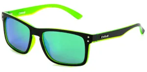 Carve Rivals Polarized Sunglasses | Matt Black and Green with Green Iridium Lens