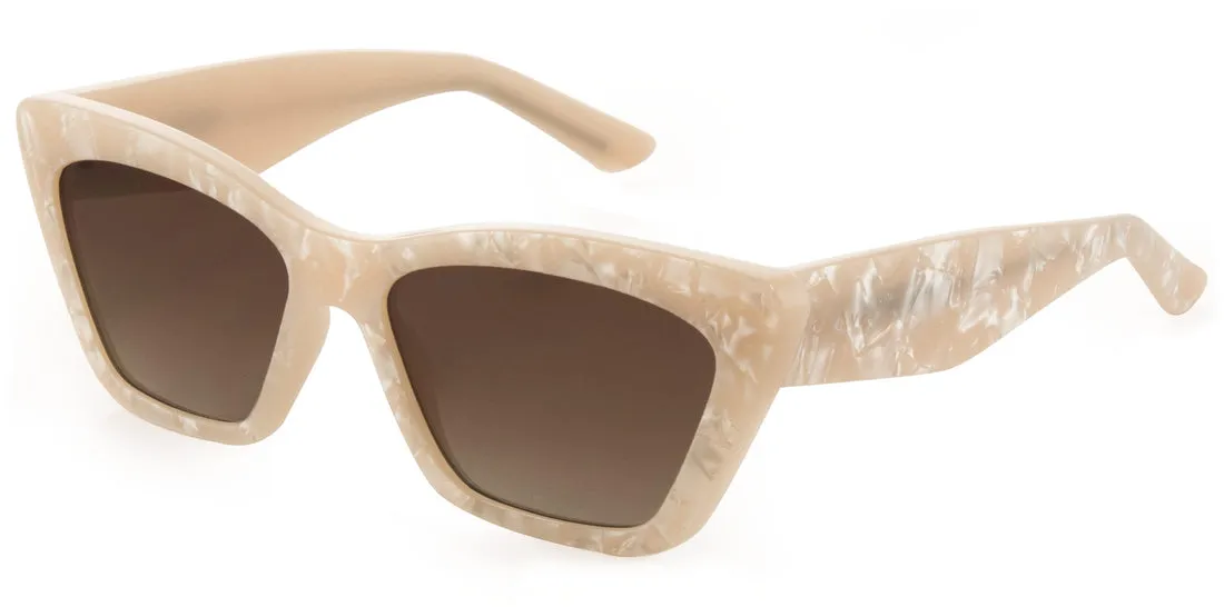 Carve Tahoe Sunglasses | Creamy Quartz with Brown Gradient Lens