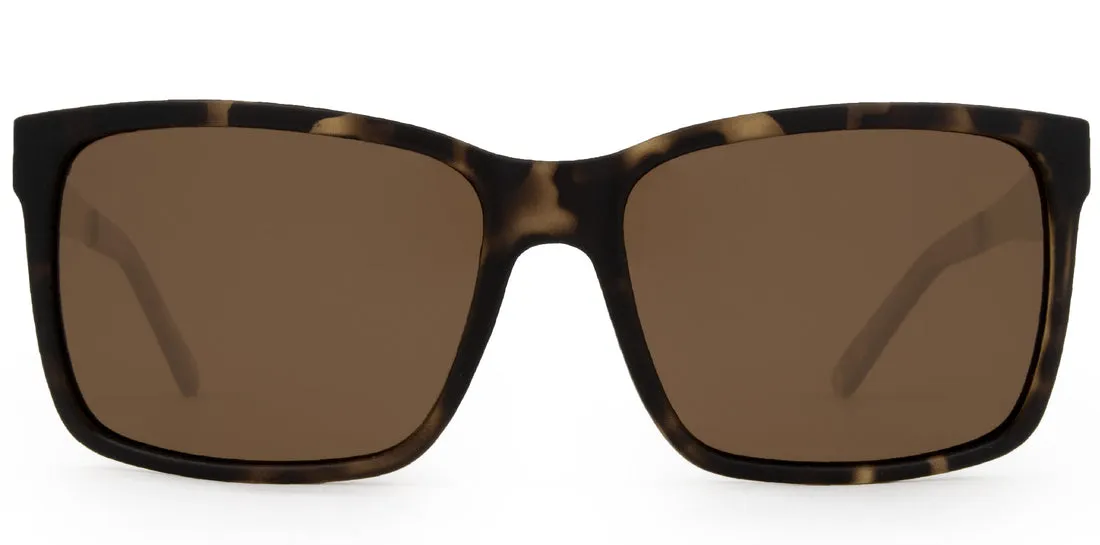 Carve The Island Polarized Sunglasses | Matt Tort with Brown Lens