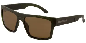 Carve Volley XL Polarized Sunglasses | Translucent Olive Streak with Broze Lens