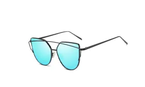 Cat Eye Vintage Mirror Sunglasses For Women