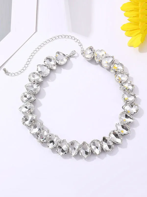 Chains Rhine Stones Necklaces Accessories