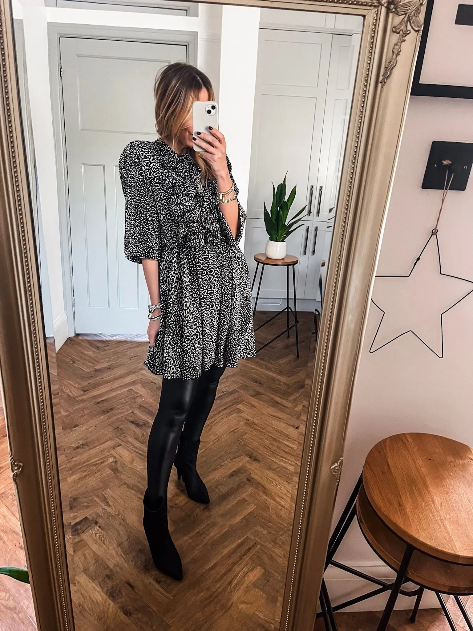 Chiffon Ruffle Dress