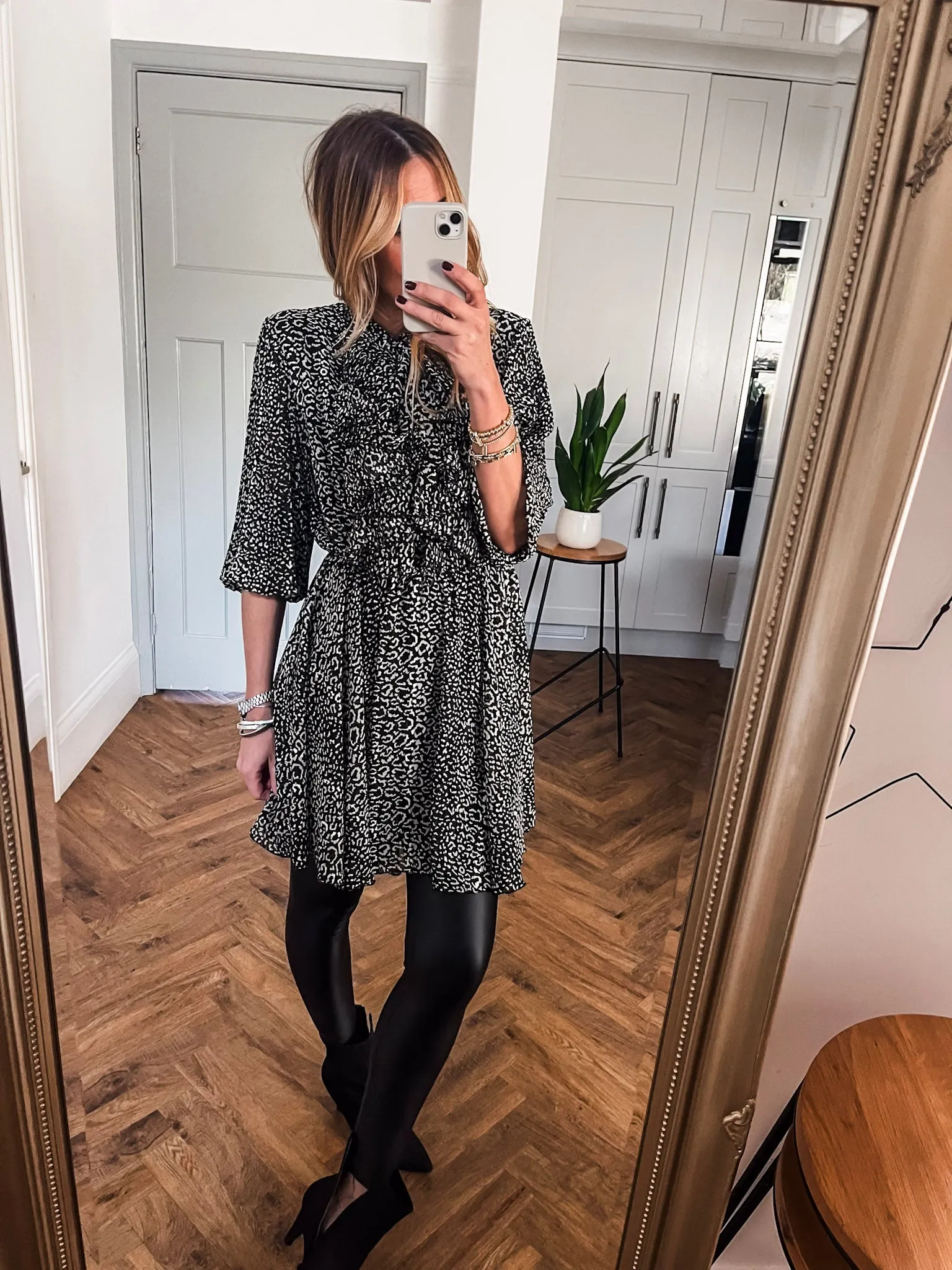 Chiffon Ruffle Dress