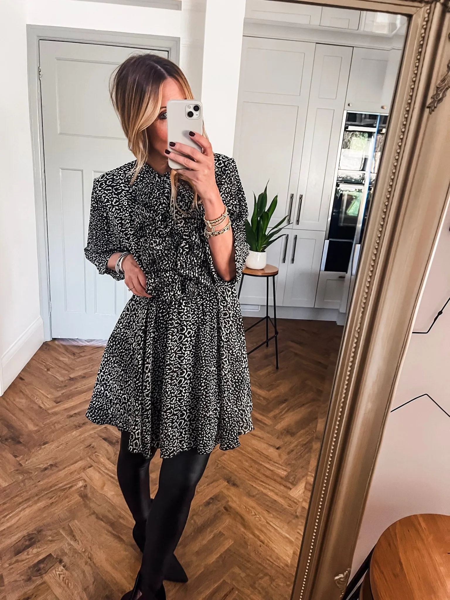 Chiffon Ruffle Dress