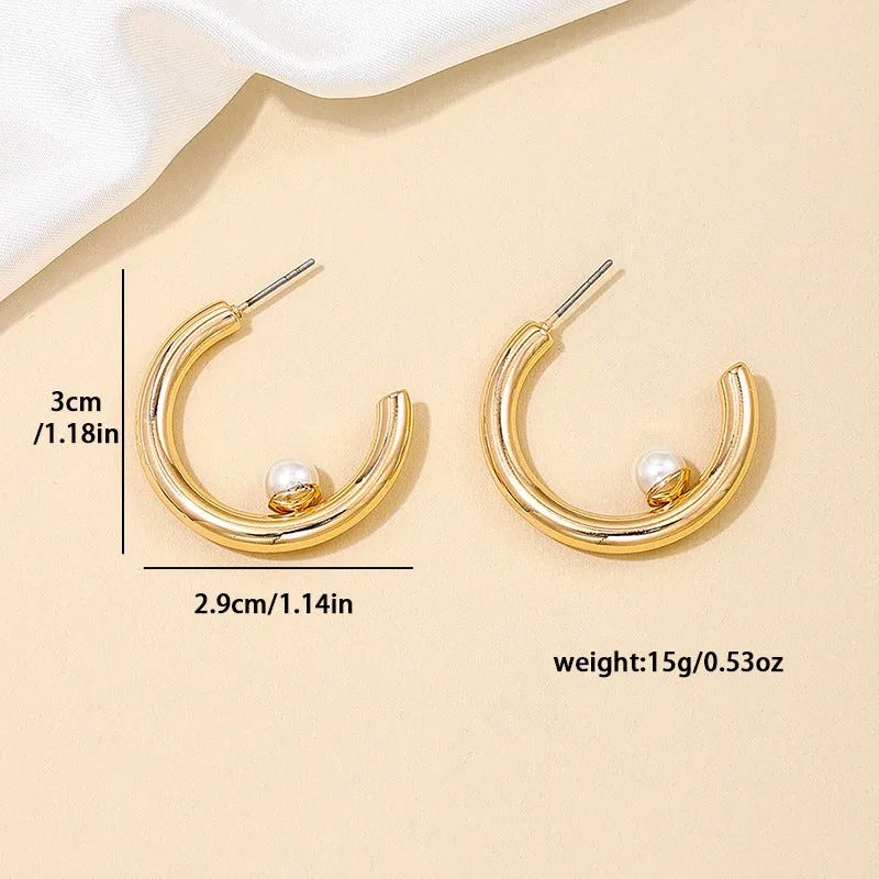 Circular Pearl and Fragrance Infused High-End Earrings for Women - Vienna Verve Collection