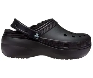 Crocs Classic Platform Lined Clog in Black