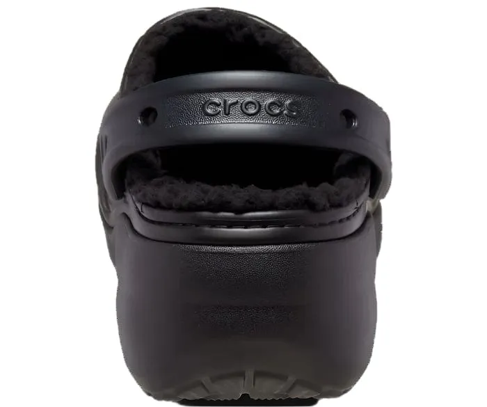Crocs Classic Platform Lined Clog in Black