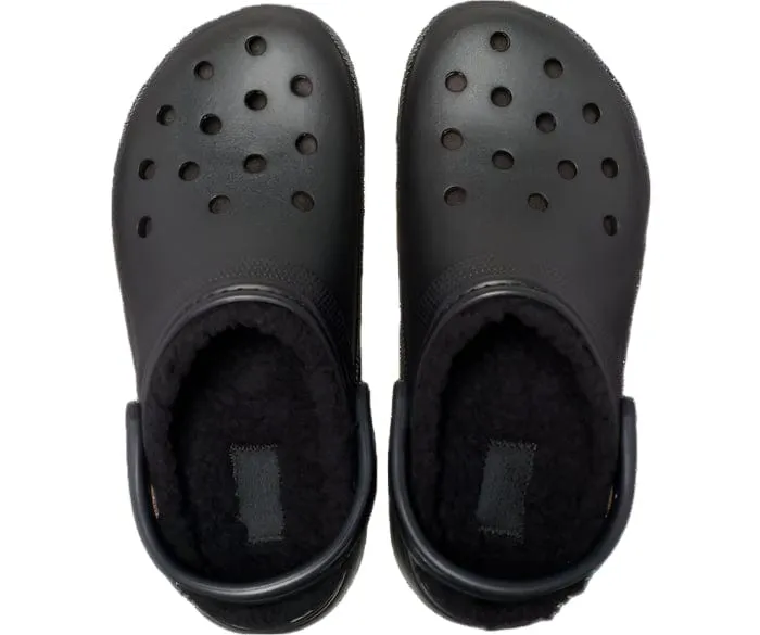 Crocs Classic Platform Lined Clog in Black
