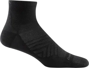 Darn Tough Men's 1/4 Ultra-Light Running Sock - Black