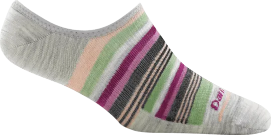 Darn Tough Women's Topless Multi Stripe No Show Hidden Light Sock