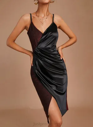 Dresses Sexy Bodycon Club Dresses Polyester Mini Milagros Sleeveless V-Neck
