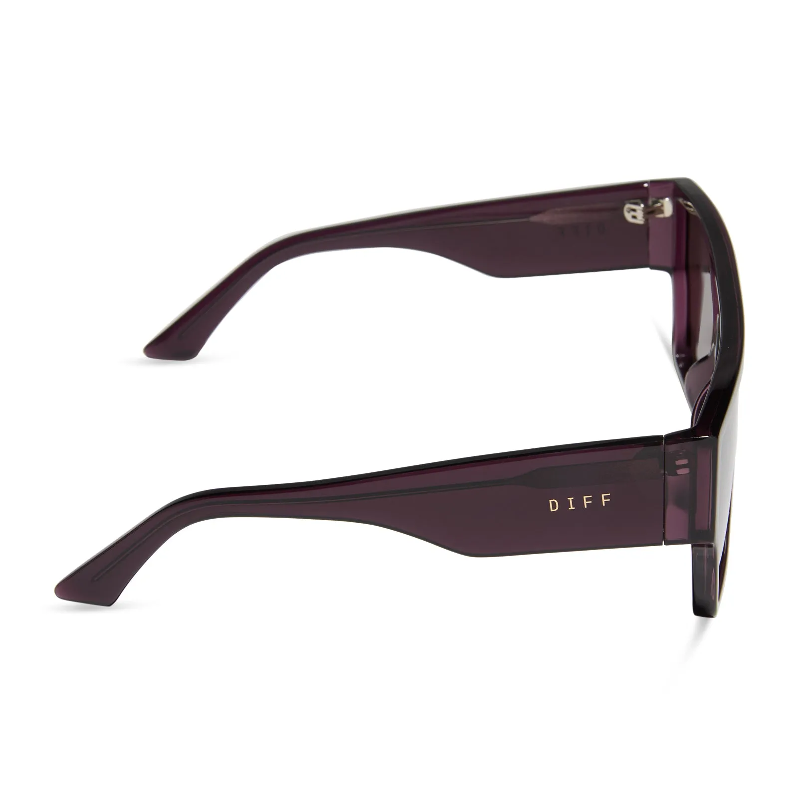 ELECTRA - AUBERGINE   AUBERGINE W SILVER FLASH SUNGLASSES