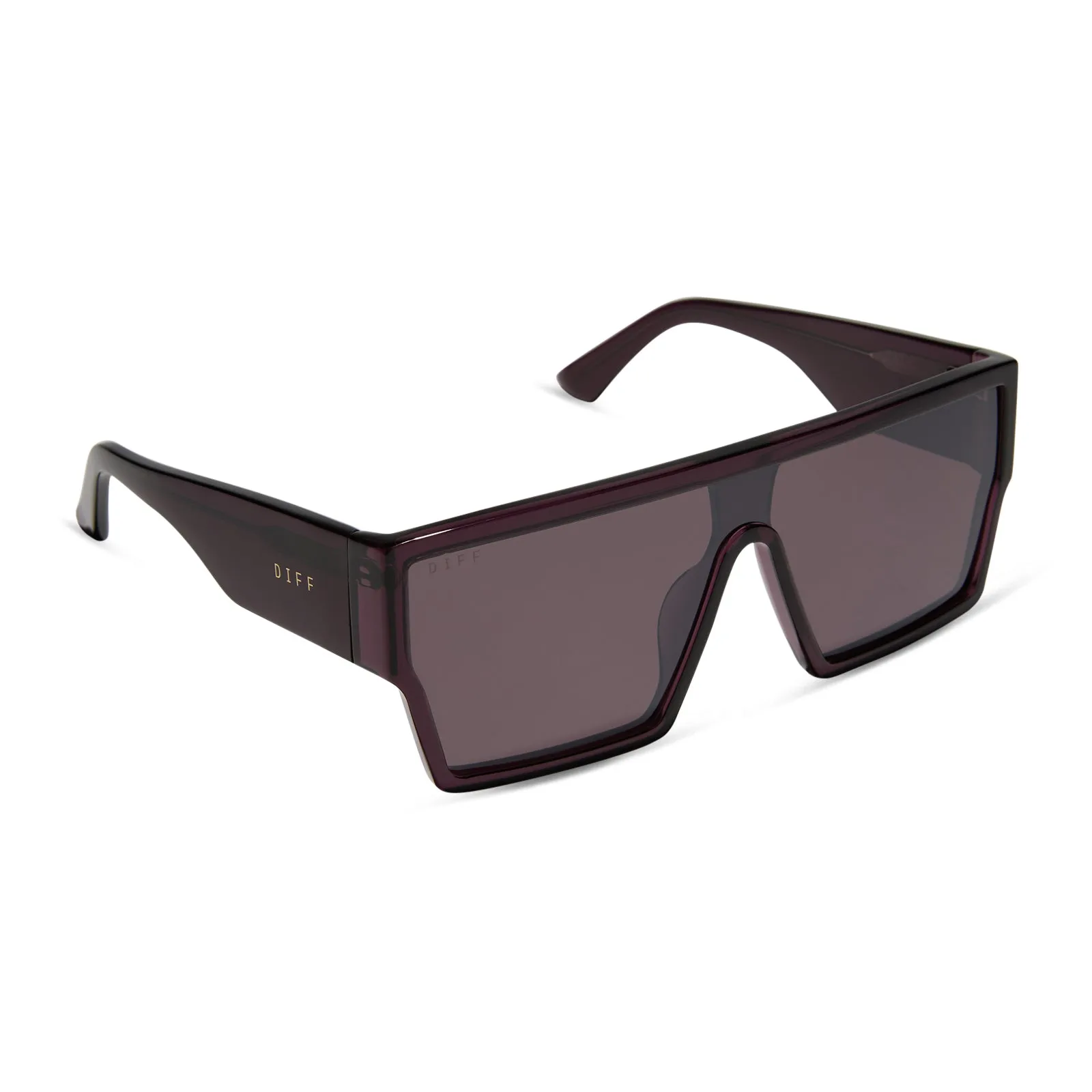 ELECTRA - AUBERGINE   AUBERGINE W SILVER FLASH SUNGLASSES