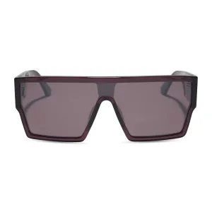 ELECTRA - AUBERGINE   AUBERGINE W SILVER FLASH SUNGLASSES