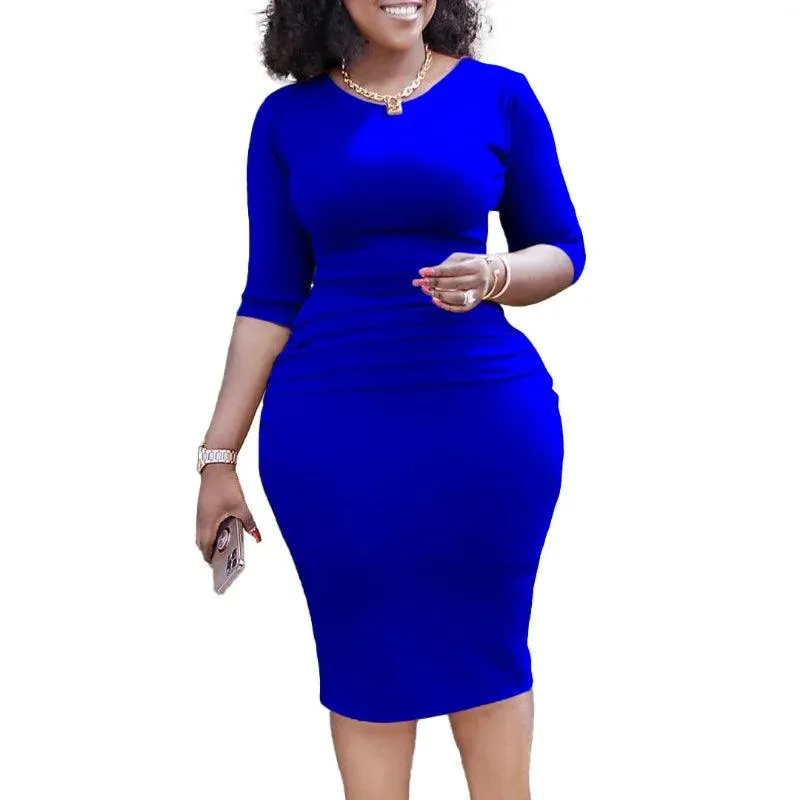 Elegant Waist-Fold African Midi Dress – Timeless Sophistication & Cultural Charm