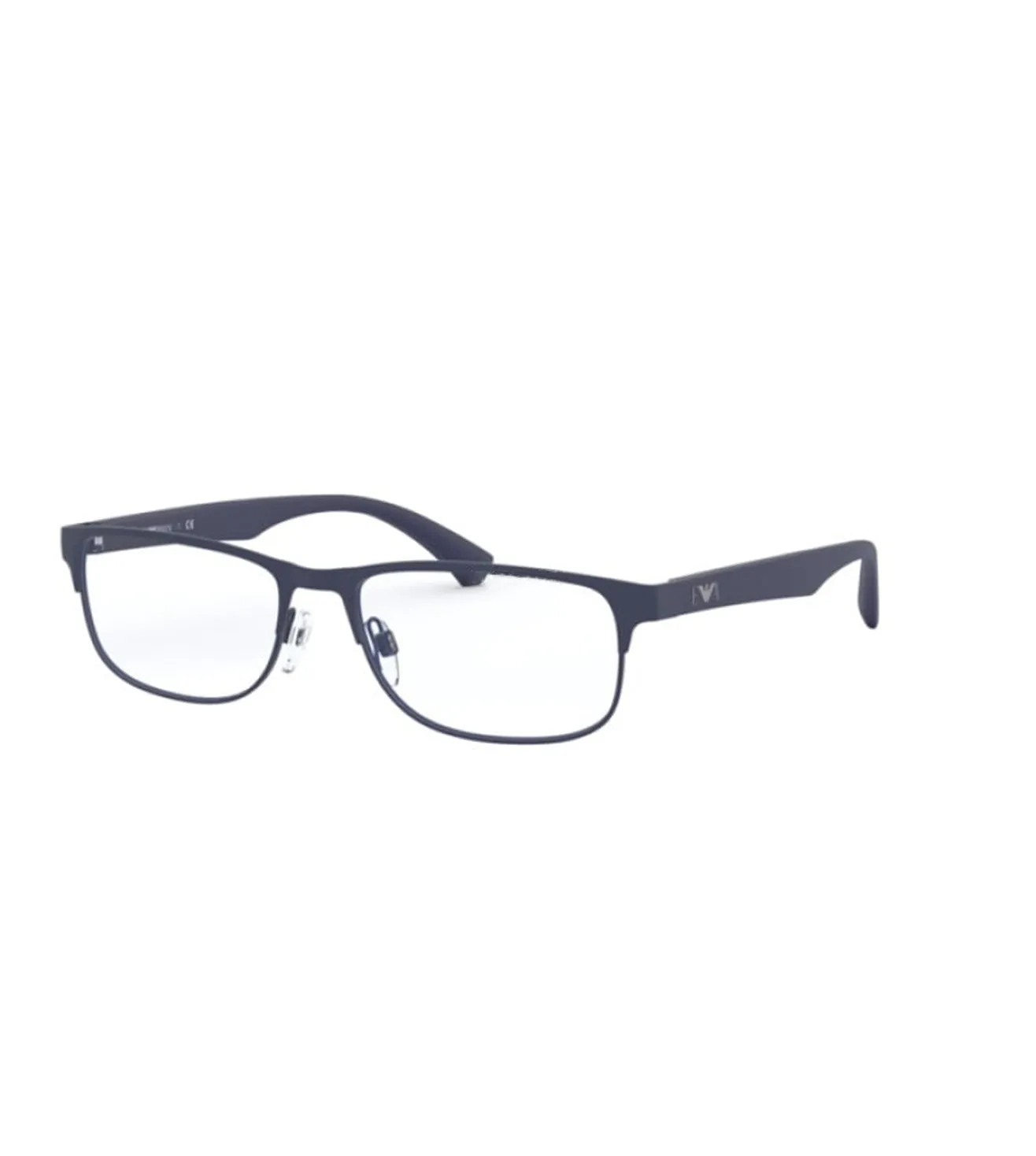 Emporio Armani Men's Blue Rectangular Optical Frame