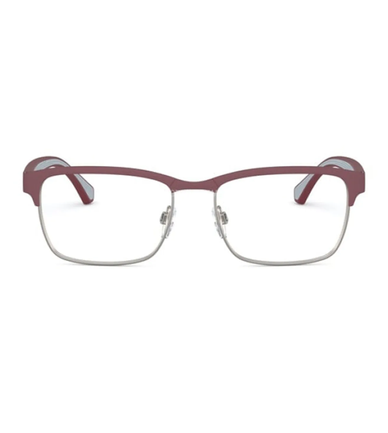 Emporio Armani Men's Bordeaux Rectangular Optical Frame