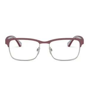 Emporio Armani Men's Bordeaux Rectangular Optical Frame