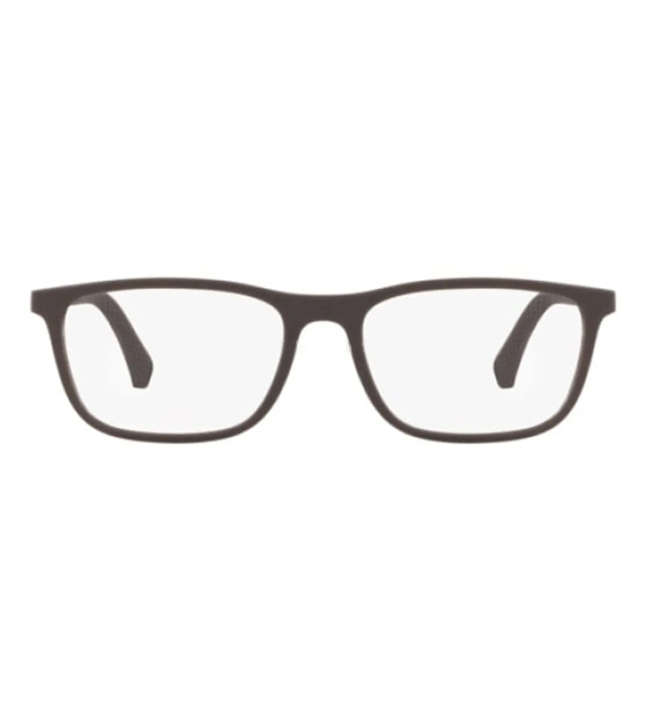 Emporio Armani Men's Brown Rectangular Optical Frame